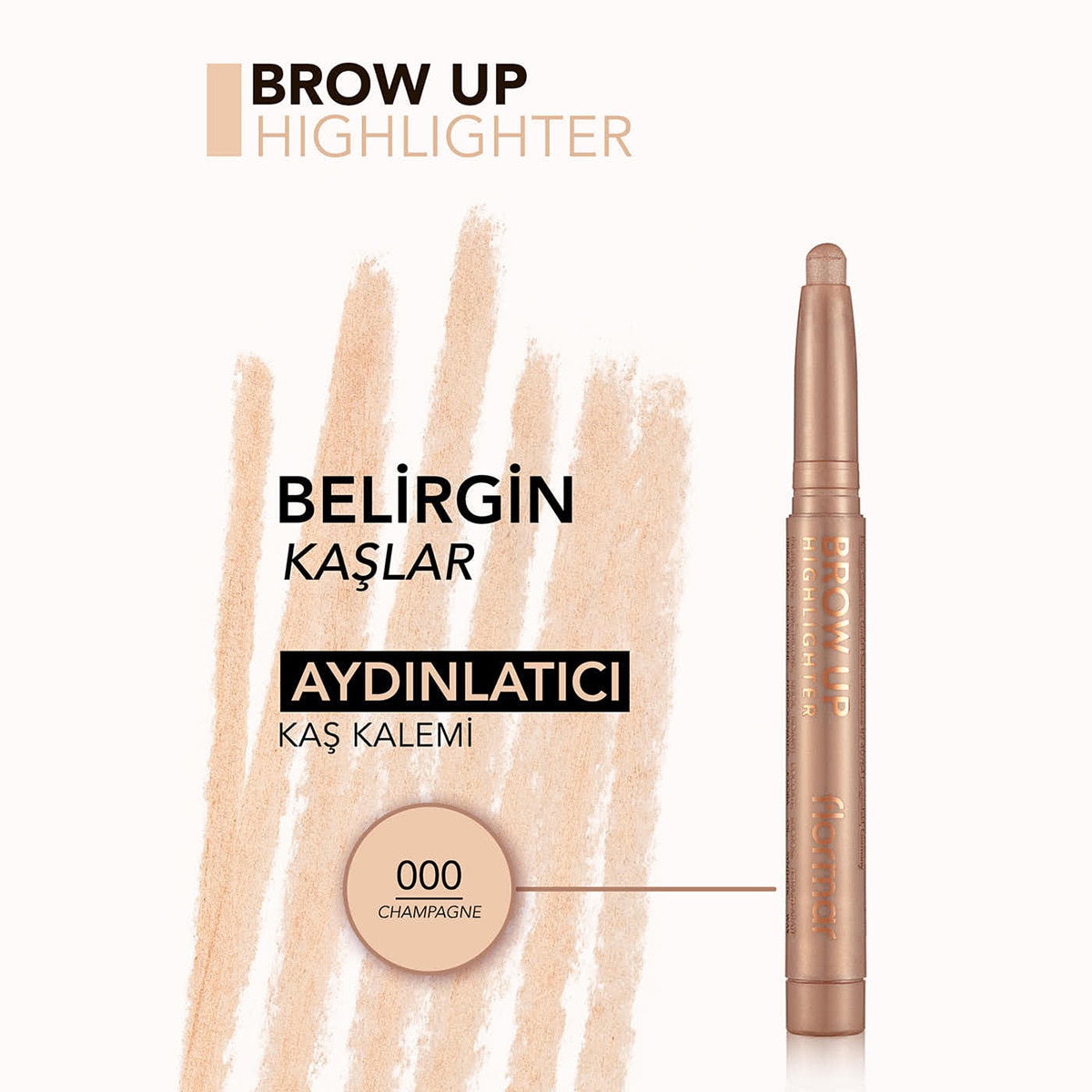 undefined FLORMAR Flormar Kaş Altı Aydınlatıcı Asansörlü Kalem Uçuk Kahve 1 of 7