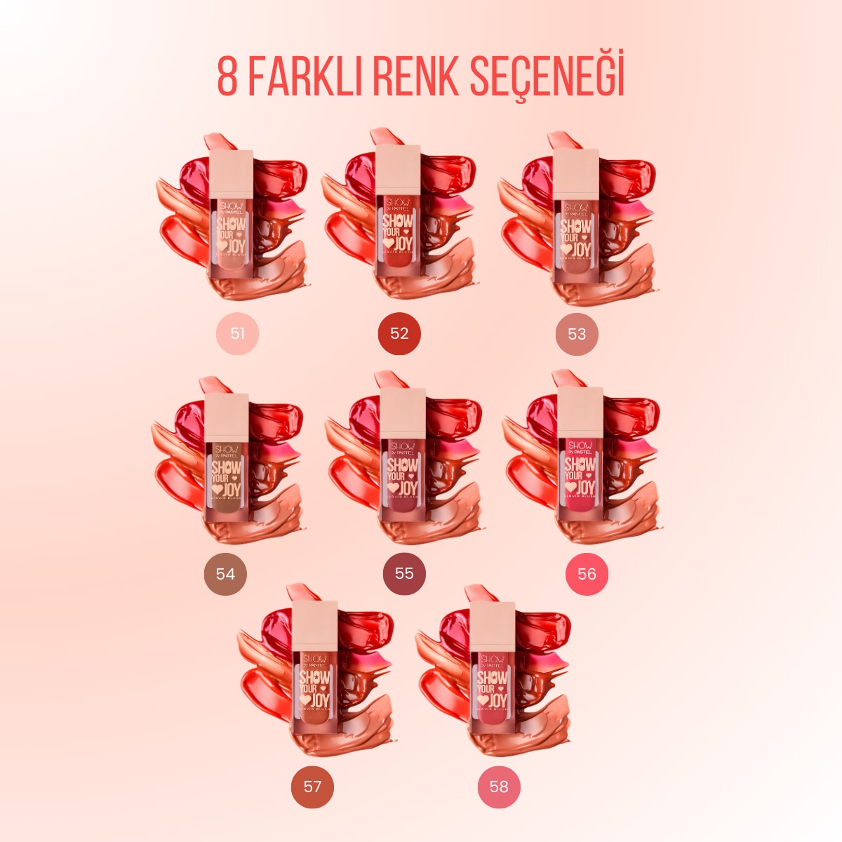  undefined SHOW BY PASTEL Show By Pastel Show Your Joy Liquid Blush Likit Allık 57  1 of 7 