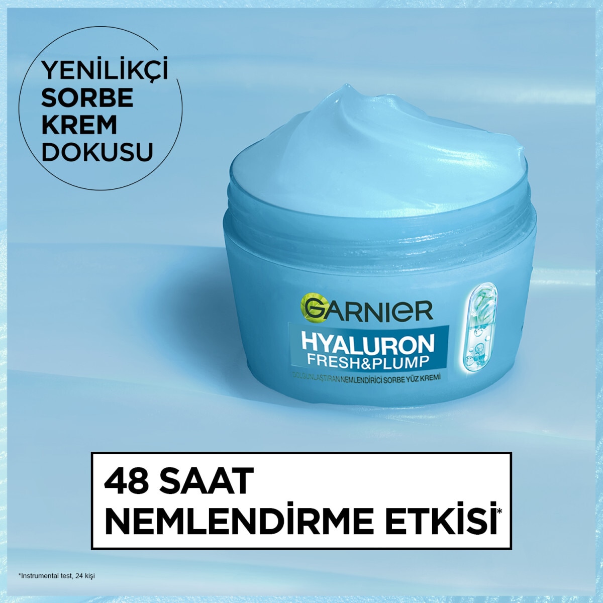  GARNIER GARNIER Garnier Hyaluron Fresh & Plump Sorbe Yüz Kremi 85 ml  1 of 9 