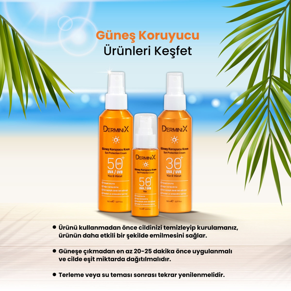 DERMINIX DERMINIX Derminix Yüz Güneş Koruyucu Sprey Krem Spf50+ 75 ml 1 of 5