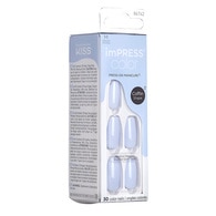  KISS IMPRESS Kiss Impress Color Kendinden Yapışkanlı Takma Tırnak Uzun Mavi Medium 509  1 of 6 