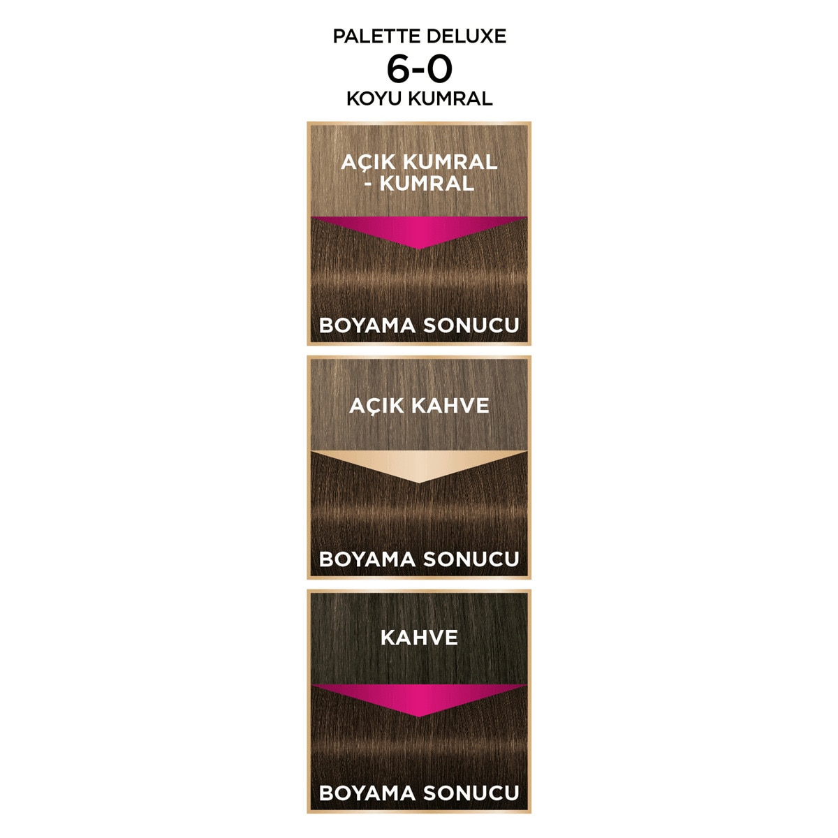  PALETTE PALETTE Palette Deluxe Saç Boyası 6-0 Koyu Kumral  1 of 3 