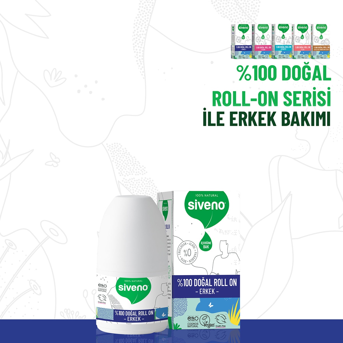 SIVENO SIVENO Siveno Doğal Roll On Erkek 50 ml 1 of 7