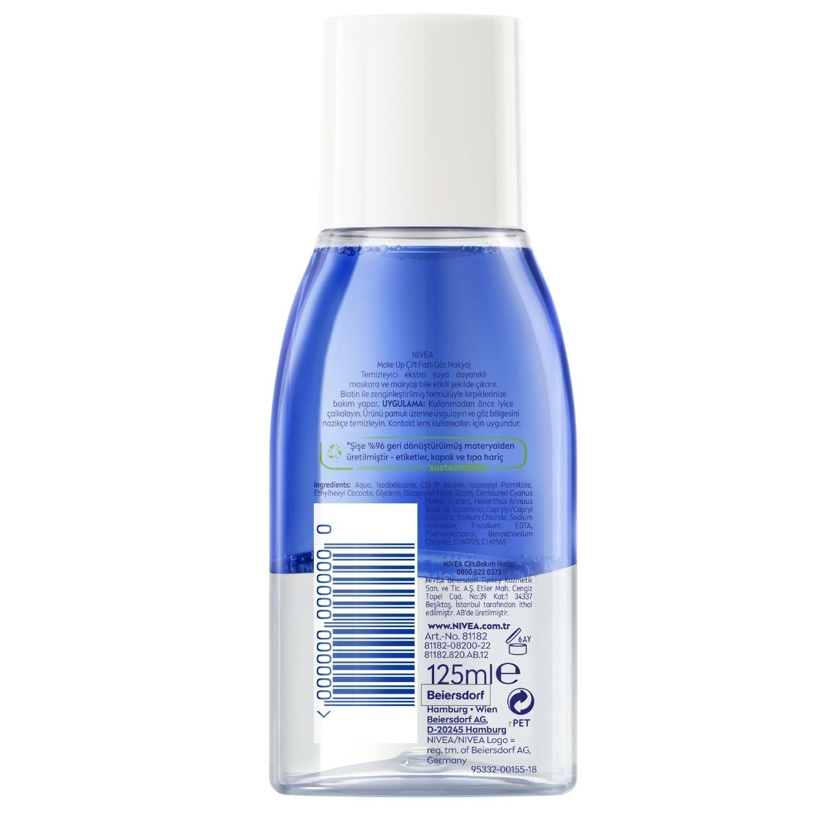  NIVEA VISAGE NIVEA VISAGE Nivea Make Up Expert Çift Fazlı Göz Makyaj Temizleyici 125 ml  1 of 7 