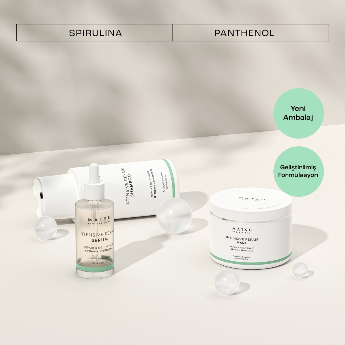  MATSU PROFESSIONAL MATSU PROFESSIONAL Matsu Intensive Repair Yıpranmış Saçlar Şampuan 350 ml  1 of 7 