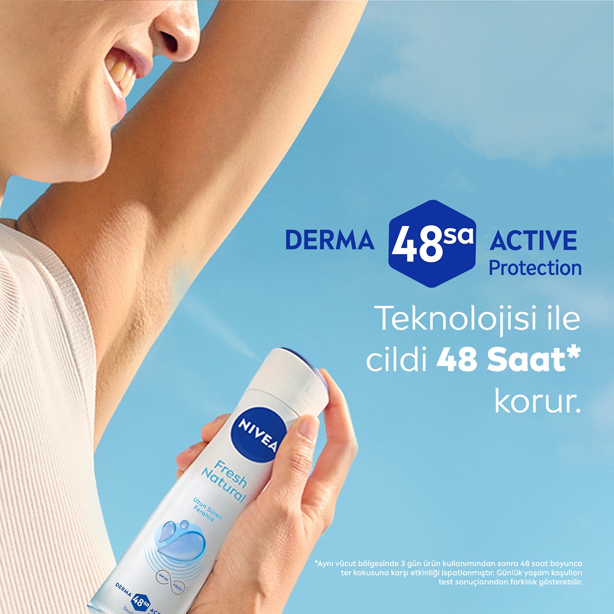 NIVEA DEO NIVEA DEO Nivea Kadın Sprey Deodorant Fresh Natural 48 Saat Deodorant Koruma 150 ml 1 of 6
