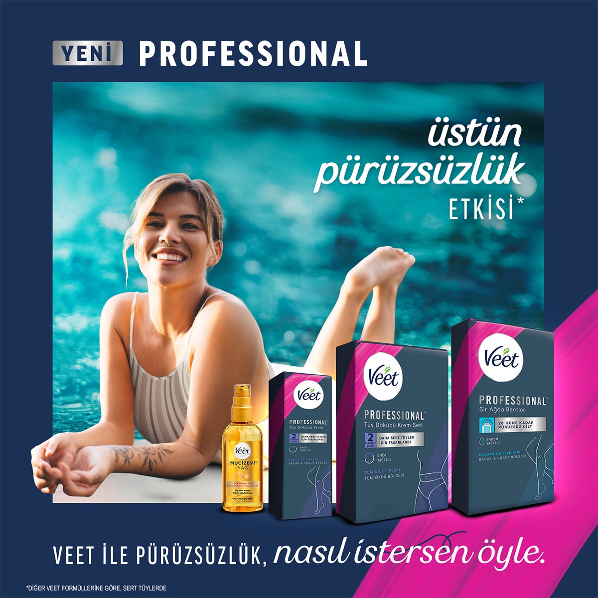 VEET VEET Veet Yüz Bölgesi Ağda Bandı 20'li Normal Ciltler İçin 1 of 8