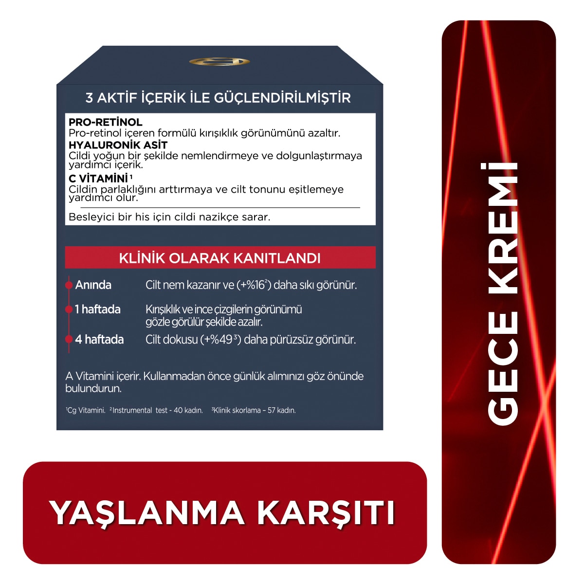  LOREAL PARIS LOREAL PARIS L'Oreal Paris Revitalift Laser Gece Kremi 50 ml  1 of 5 