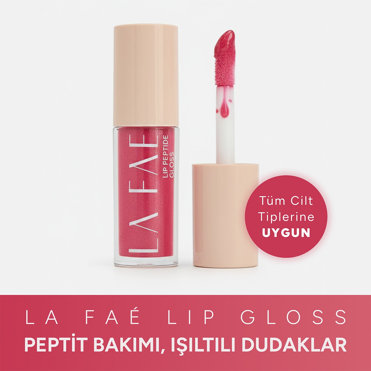 LA FAE LA FAE La Faé Lip Peptide Gloss Cotton Candy 1 of 7