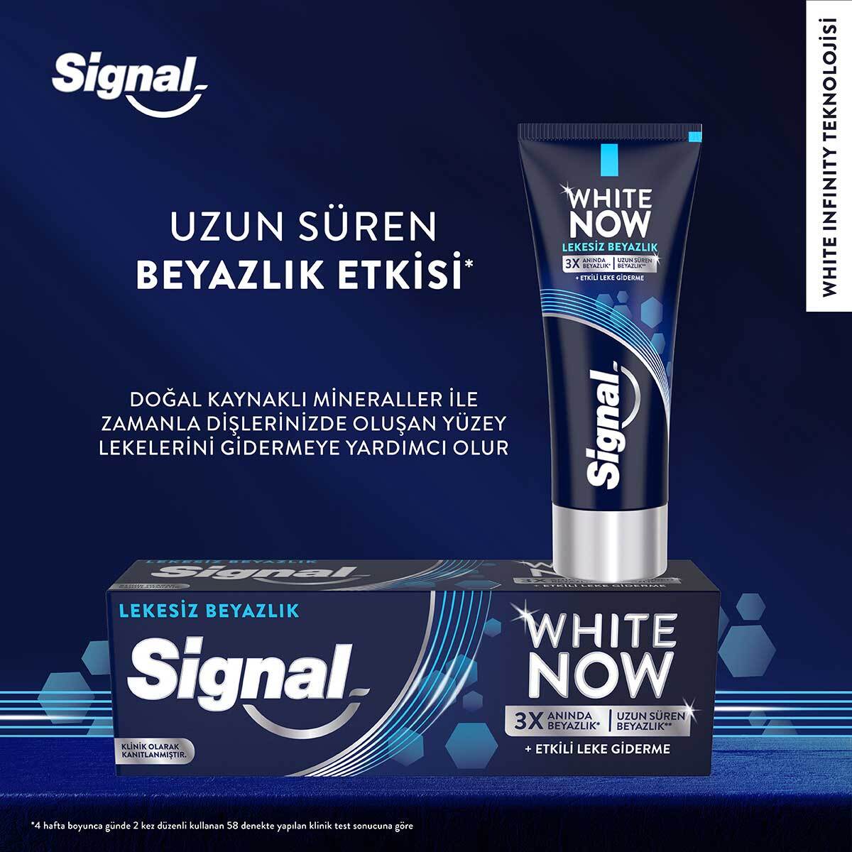 SIGNAL SIGNAL EXC. Signal White System 75 ml + White Now Lekesiz 50 ml Diş Macunu Seti 1 of 8