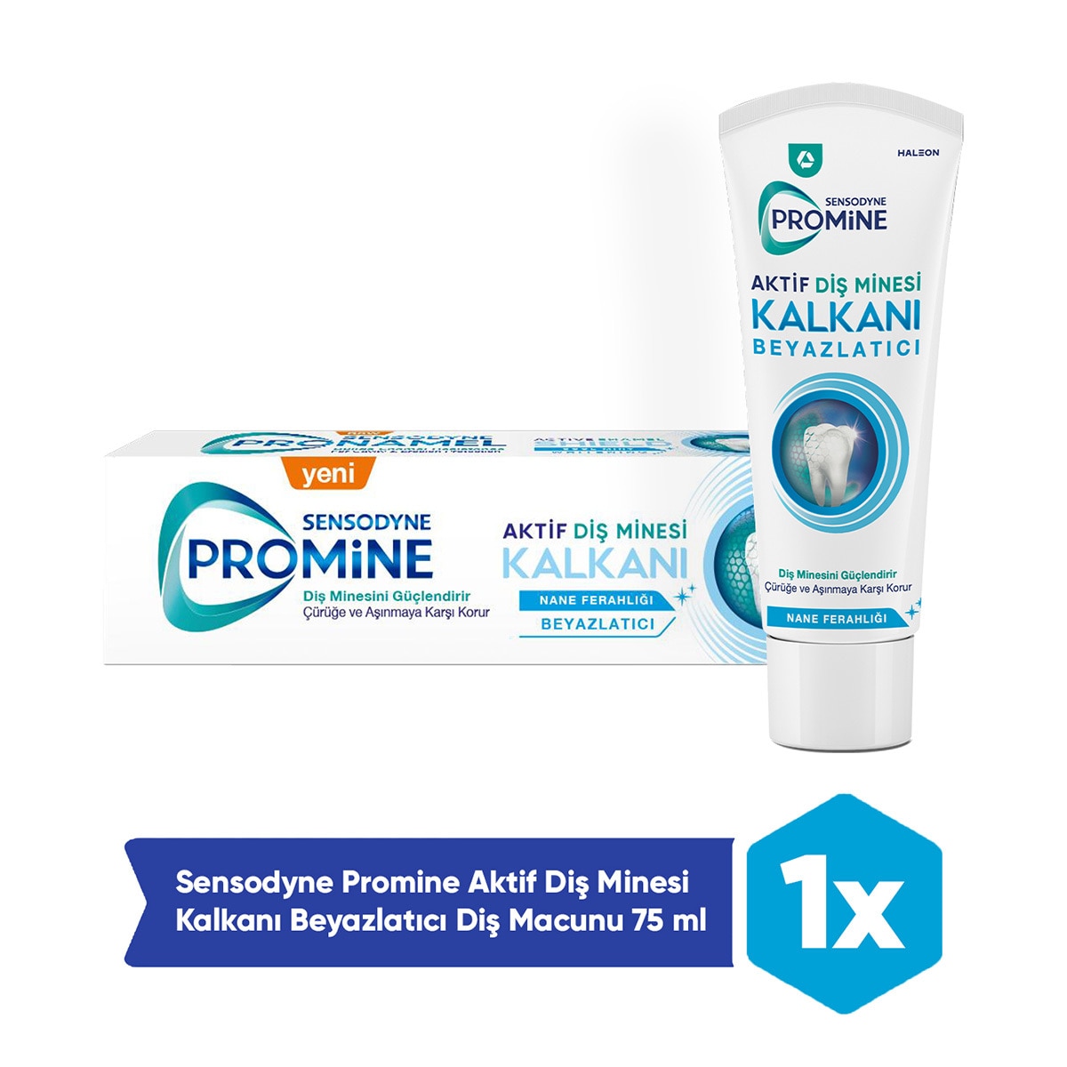 SENSODYNE SENSODYNE Sensodyne Promine Aktif Diş Minesi Kalkanı Beyazlık 75 ml 1 of 11