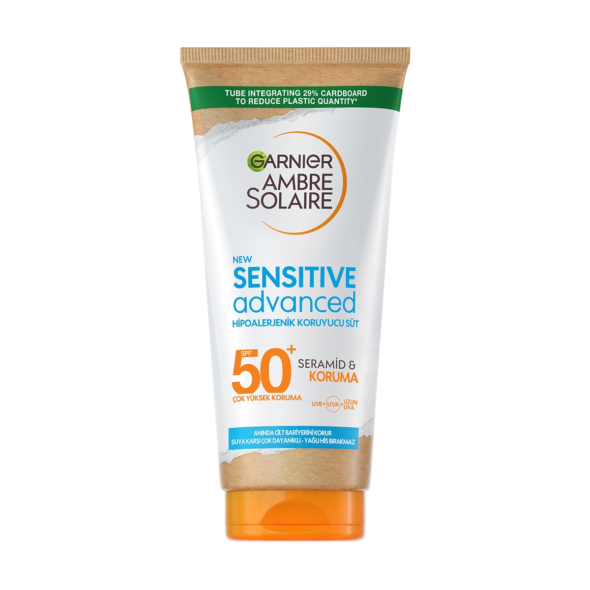 A.SOLAIRE A.SOLAIRE Garnier Ambre Solaire Sensitive Advanced Hipoalerjenik Güneş Koruyucu Süt SPF50+ 175ML 1 of 2