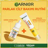 Garnier C Vitamini Parlak Günlük Güneş Koruyucu Fluid Yüz Kremi Görünmez Doku SPF50+ 40ml