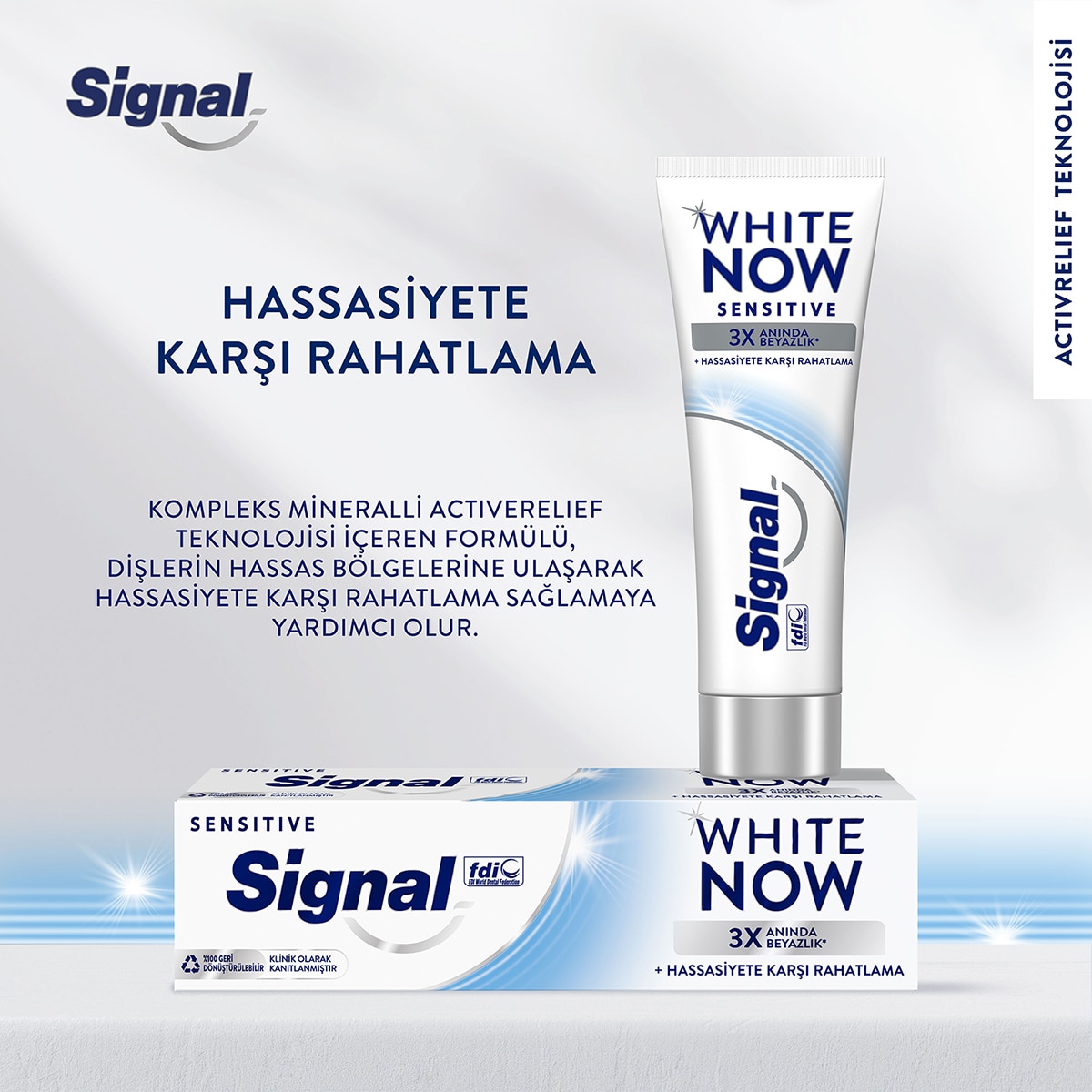  SIGNAL SIGNAL Signal White Now Sensitive Anında Beyazlatıcı Leke KarşıtI 75 ml  1 of 7 
