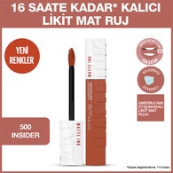 Maybelline New York Super Stay Matte Ink Likit Mat Ruj 500 Insider