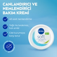  NIVEA SOFT NIVEA SOFT Nivea Soft Nemlendirici Bakım Kremi Yüz Vücut El 300 ml Jojoba Yağı ve E Vitamini Tüm Ciltler  1 of 7 
