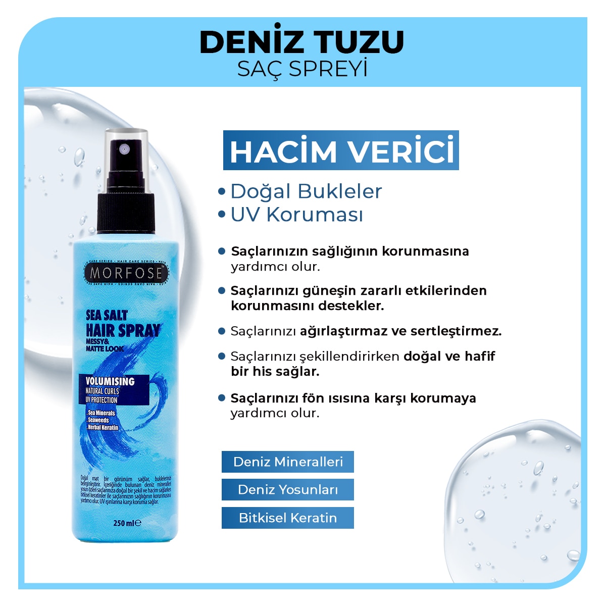  MORFOSE MORFOSE Morfose Deniz Tuzu Spreyi 250 ml  1 of 4 