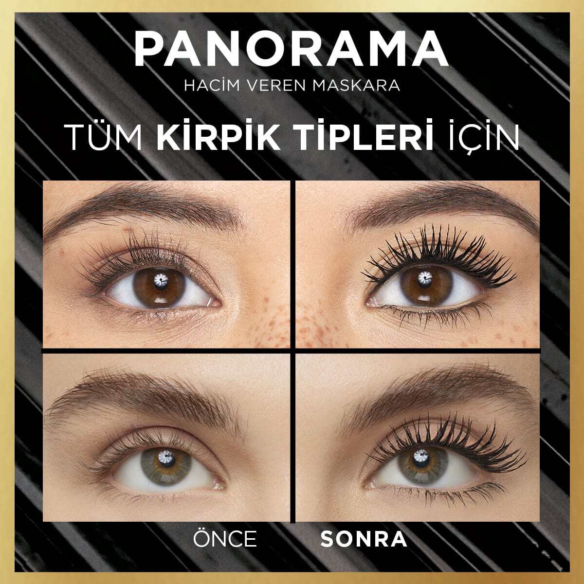  LOREAL PARIS LOREAL PARIS L'Oreal Paris Panorama Hacim Veren Maskara Siyah  1 of 8 