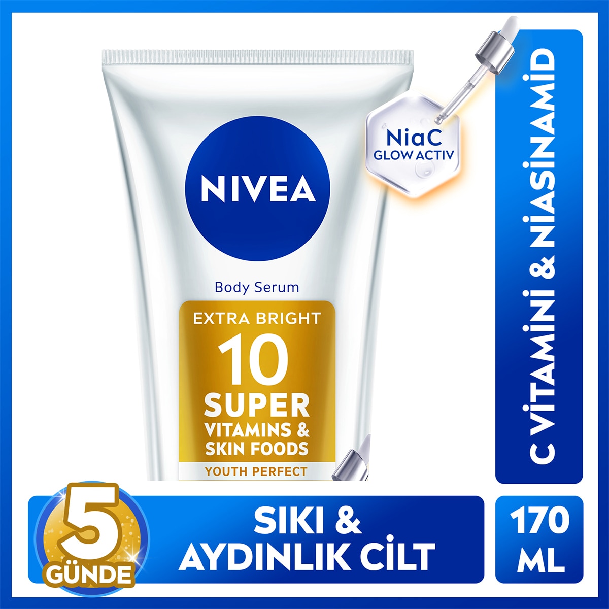  undefined NIVEA BODY Nivea SPF15 Super10 Serum Etkili Sıkılaştırıcı ve Aydınlatıcı Vücut Losyonu 170 ml  1 of 1 Nivea SPF15 Super10 Serum Etkili Sıkılaştırıcı ve Aydınlatıcı Vücut Losyonu 170 ml