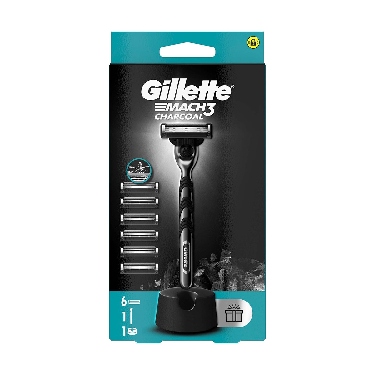 GILLETTE GILLETTE Gillette M3 Charcoal Tıraş Makinesi + 6 Yedek Bıçak Seti 1 of 5