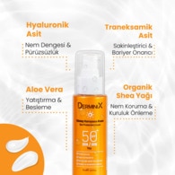 Derminix Yüz Güneş Koruyucu Sprey Krem Spf50+ 75 ml