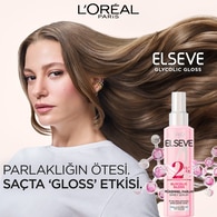  ELSEVE ELSEVE L'Oreal Paris Elseve Glycolic Gloss Mükemmel Parlaklık Veren Saç Bakım Sprey Serumu 150 ml  1 of 10 
