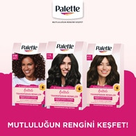 PALETTE PALETTE Palette Işıltılı Transparan Renkler Siyah 1-0 1 of 9
