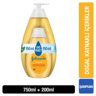 Johnson's Baby Bebek Şampuanı 750 ml ve 200 ml Seti