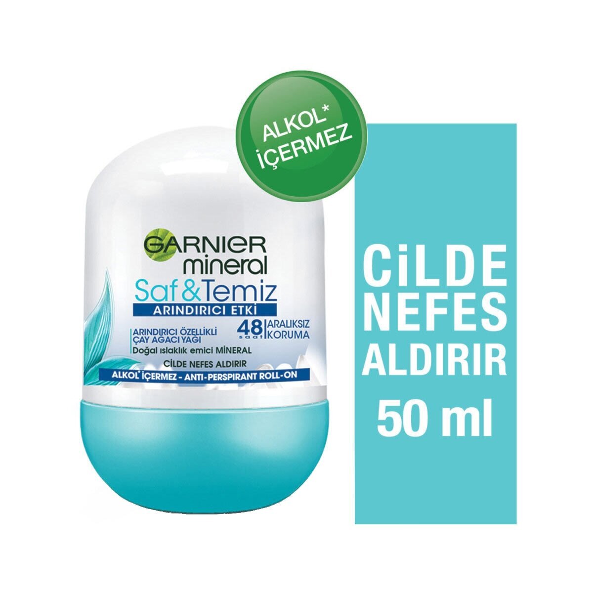  GARNIER GARNIER Garnier Mineral Saf ve Temiz Roll-On Deodorant  1 of 8 