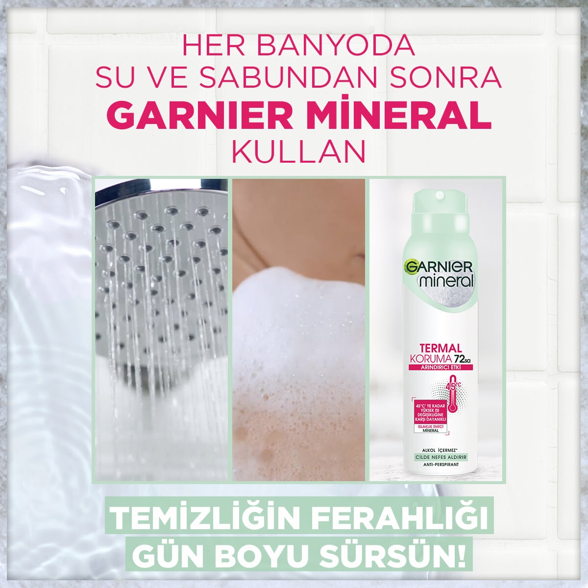  GARNIER GARNIER Garnier Mineral Termal Koruma Sprey Deodorant  1 of 5 