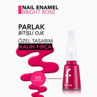 Flormar Nail Enamel Yoğun Pigmentli Parlak Oje No: 058