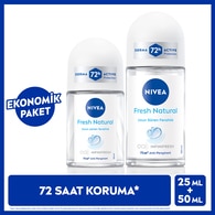  NIVEA DEO NIVEA DEO Nivea Fresh Roll-On 50 ml ve Roll-On 25 ml Seti  1 of 1 