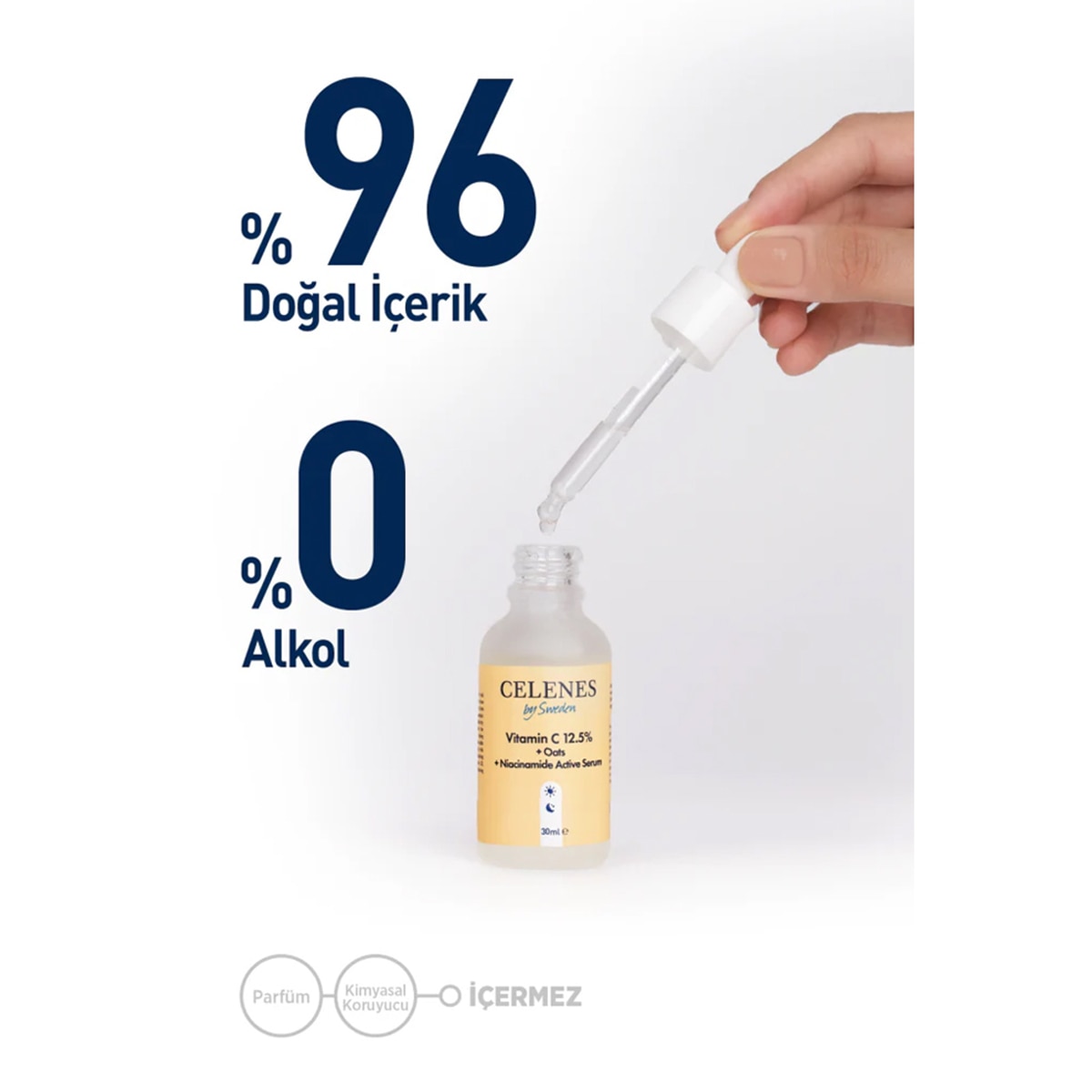 CELENES CELENES Celenes Vitamin C 12,5% + Oats + Niacinamide Serum 30 ml 1 of 5