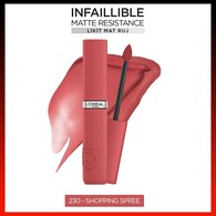 L'Oreal Paris Infaillible Matte Resistance Likit Mat Ruj 230 Shopping Spree