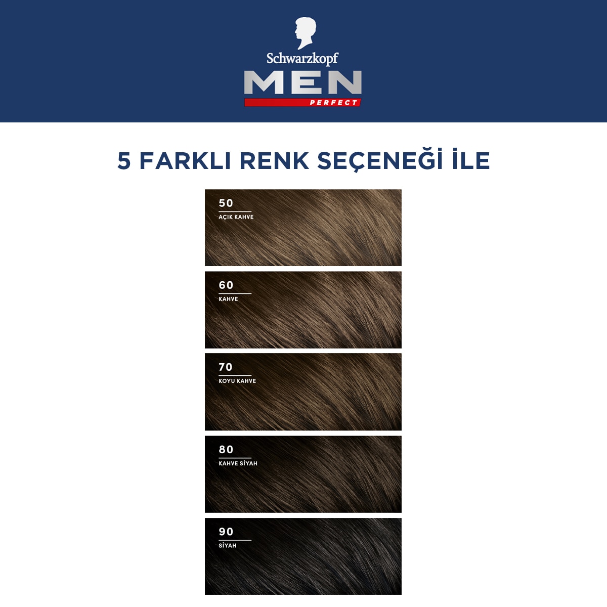 MEN PERFECT MEN PERFECT Schwarzkopf Men Perfect Saç Boyası No: 50 Açık Kahve 1 of 5