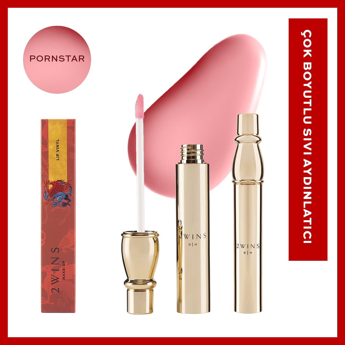 2WINS 2WINS MAKE UP 2WINS MAKE UP VINYL LİKİT RUJ PORN STAR 1 of 9