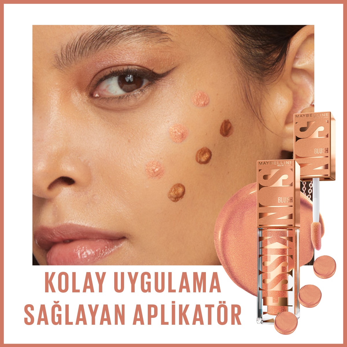  MAYBELLINE MAYBELLINE Maybelline New York Sunkisser Likit Allık 01 Downtown Rush  1 of 6 