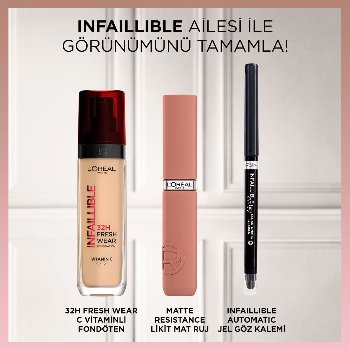  LOREAL PARIS LOREAL PARIS L'Oreal Paris Infaillible Matte Resistance Likit Mat Ruj 635 Worth It (Medium)  1 of 9 