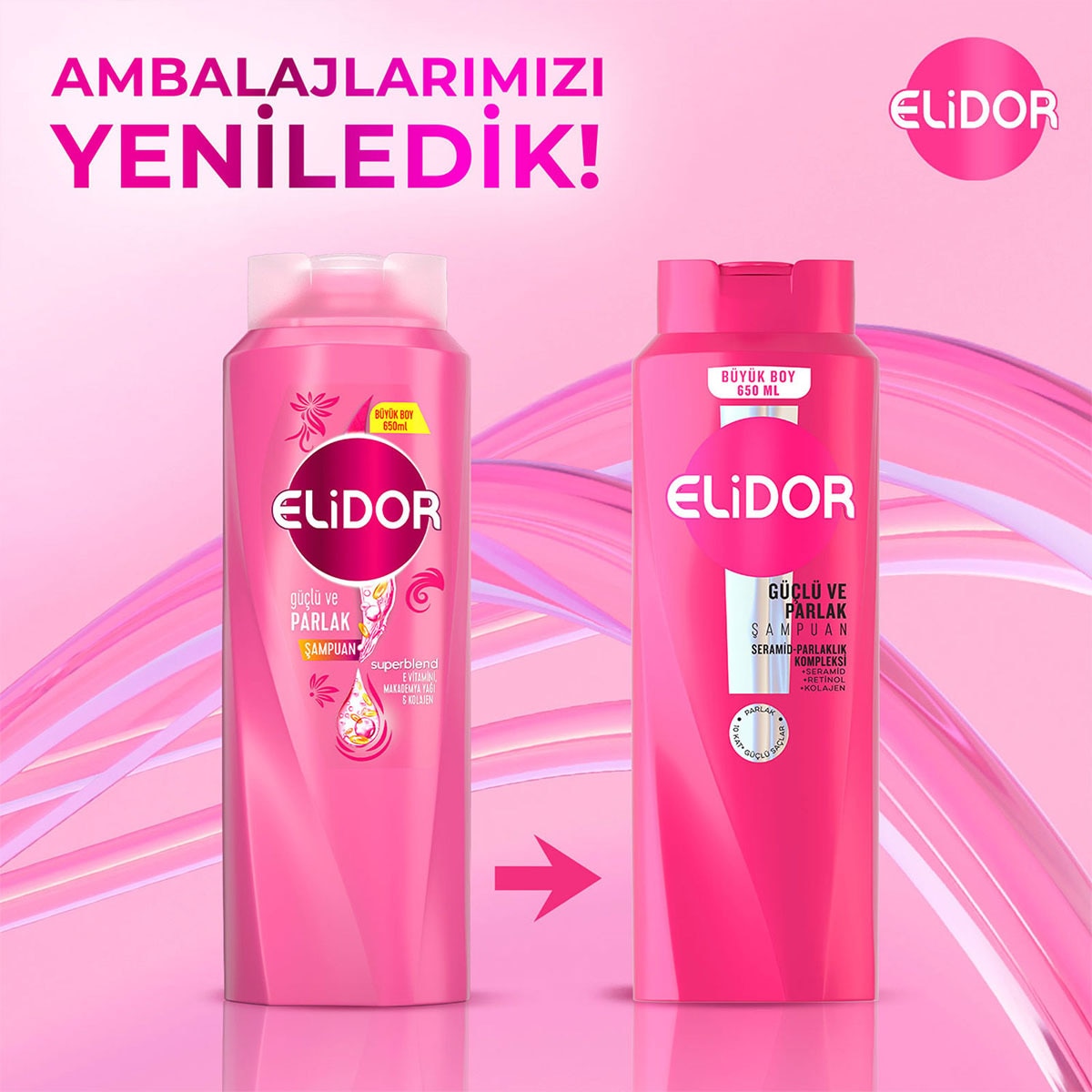  ELİDOR ELİDOR Elidor Şampuan Güçlü Parlak 650 ml  1 of 7 