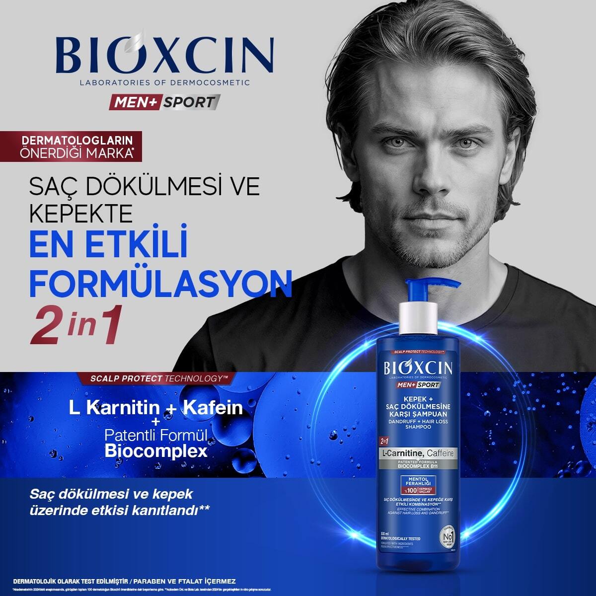  BIOXCIN BIOXCIN Bioxcin Şampuan Kepek ve Saç Dökülmesi 500 ml  1 of 7 