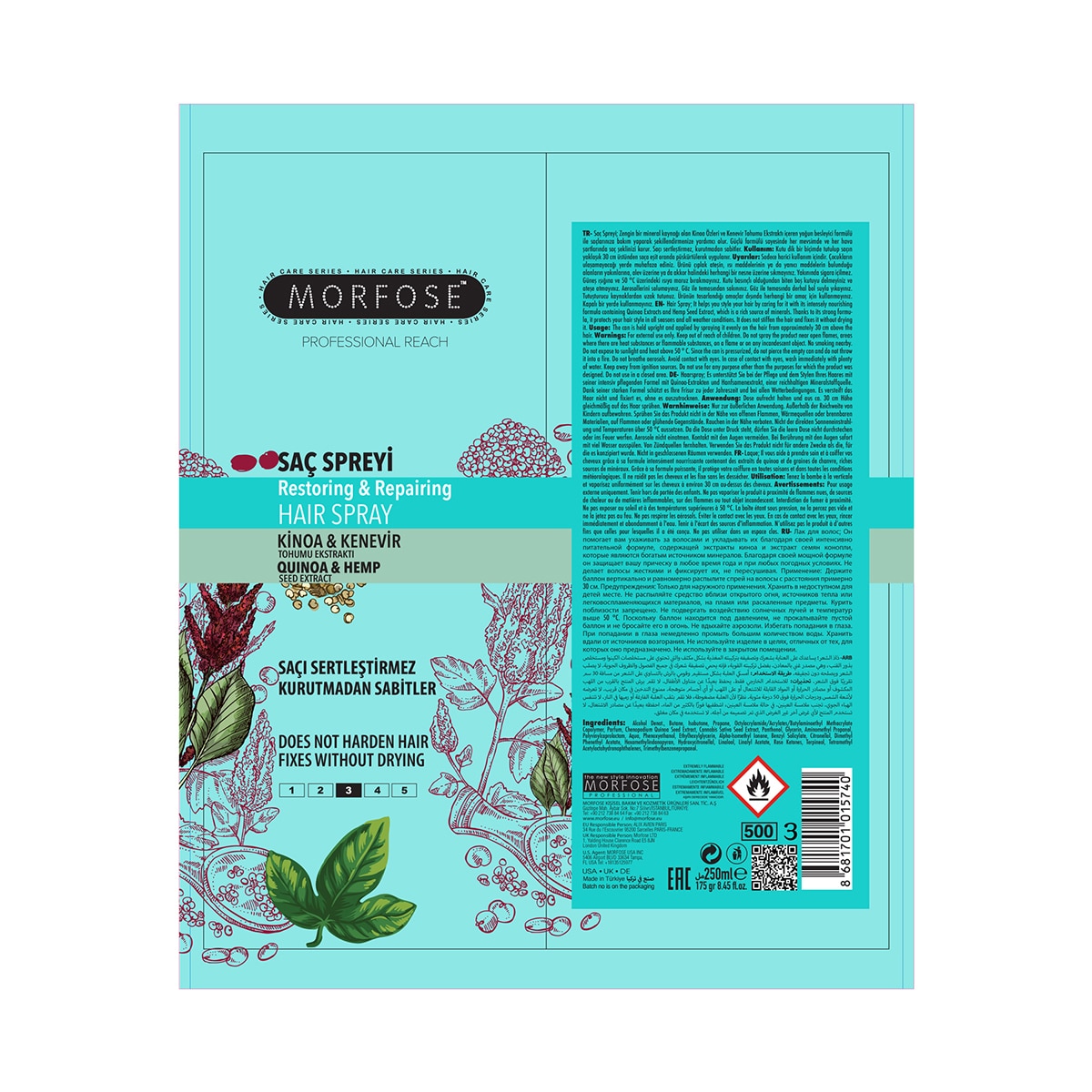MORFOSE MORFOSE EXC. Morfose Saç Spreyi Kinoa&Kenevir 250 ml 1 of 5