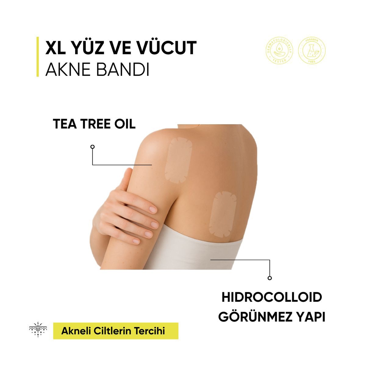  MIA KLINIKA MIA KLINIKA Mia Klinika XL Yüz ve Vücut Akne Bandı 6 Adet  1 of 4 