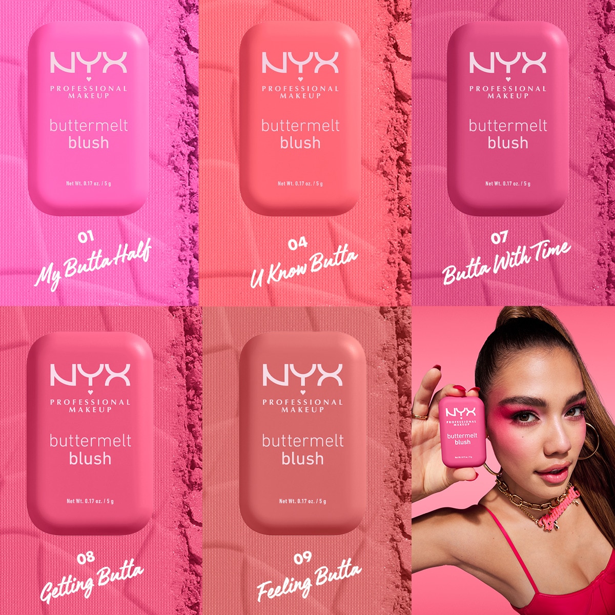 NYX NYX Nyx Professional Makeup Buttermelt Blush Kremsi Pudra Allık 08 Getting Butta  1 of 8 