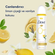 Dove Kadın Deodorant %0 Alüminyum Limon Çiçeği & Vanilya 150 ml