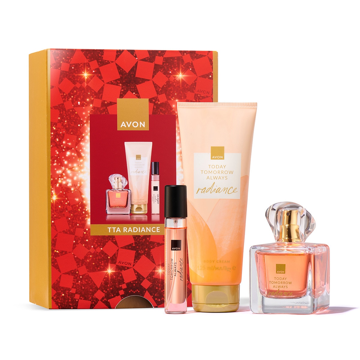  AVON AVON Avon TTA Radiance Parfüm 50+10 ml + Losyon 125 ml set  1 of 1 Avon TTA Radiance Parfüm 50+10 ml + Losyon 125 ml set