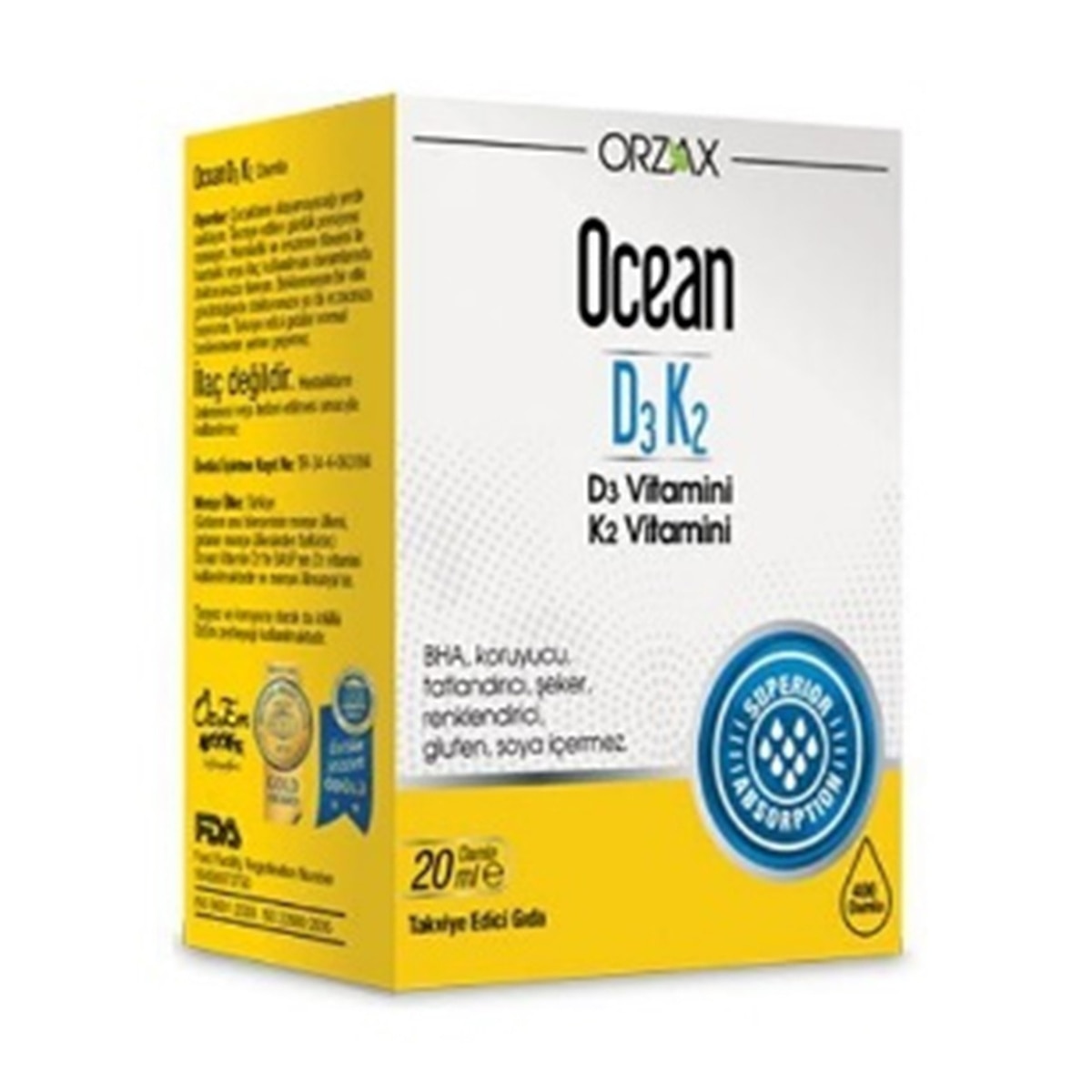 OCEAN OCEAN Ocean D3 K2 Damla 20 ml 1 of 1