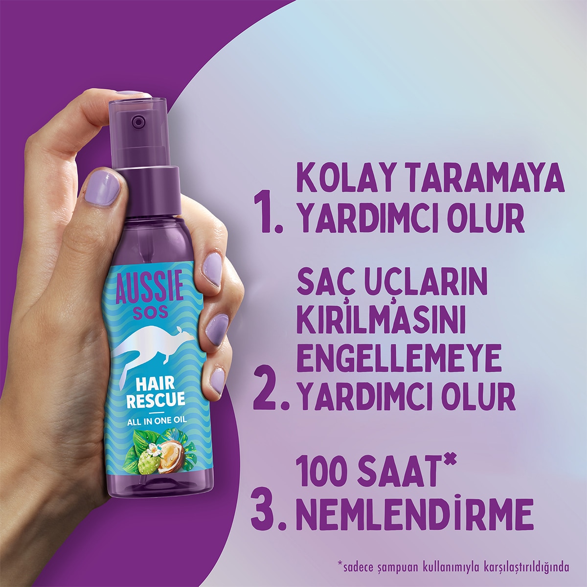  AUSSIE AUSSIE Aussie Sos Hair Rescue All In One Saç Yağı 100 ml  1 of 9 
