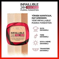 L'Oreal Paris Infaillible 24H Fresh Wear Pudra Fondöten 120 Vanilla