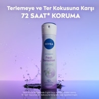 Nivea Fresh Sensation Kadın Sprey Deodorant 150 ml 72 Saat Anti-perspirant Koruma