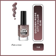  GOLDEN ROSE GOLDEN ROSE Golden Rose City Color Glitter Oje No: 112  